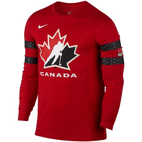 nike team canada long sleeve replica t shirt|nike hockey canada jersey.